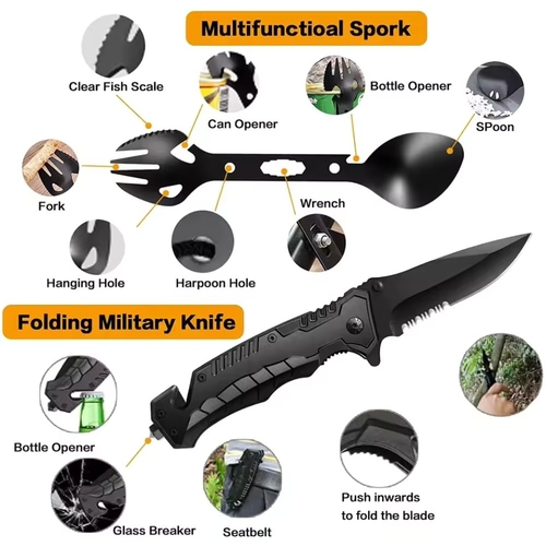 31 in 1 Outdoor Emergency Survival Gear Kit Camping Tactical Tools - Image 5