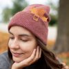 HAAKWEAR Knit Cuffed Beanie - Rusty Burgundy