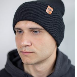 HAAKWEAR Knit Cuffed Beanie - Charcoal Black