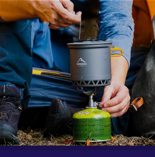 Widesea Camping Cookware Outdoor Cooking Set Heat Cooker Travel - Image 4