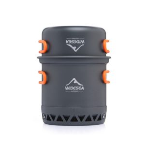 Widesea Camping Cookware Outdoor Cooking Set Heat  Cooker Travel