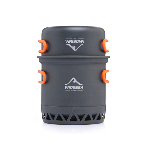 Widesea Camping Cookware Outdoor Cooking Set Heat Cooker Travel