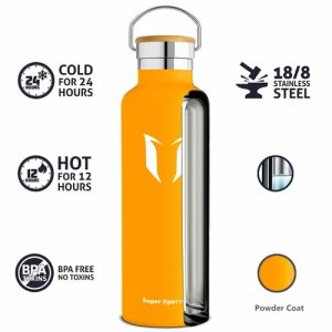 Insulated Stainless Steel Water Bottle, 25OZ / 750ML