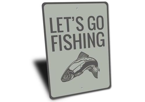 Let's Go Fishing Sign - Image 2