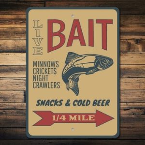 Fishing Bait Sign