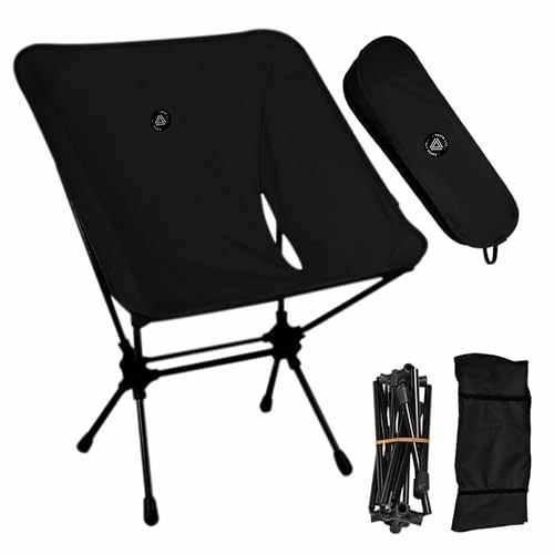 Low Back Ultralight Folding Camping Chairs With Storage Pouch - Army - Image 3