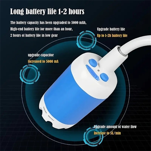 Outdoor Camping Shower Portable Electric Shower Gadgets Waterproof - Image 7