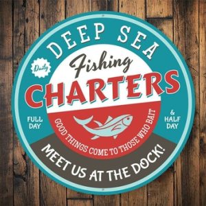 Deep Sea Fishing Charters Sign