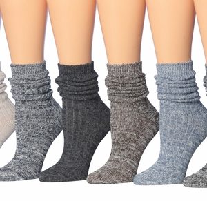 Tipi Toe Women's Ragg Cotton Warm Winter Crew Boot Socks
