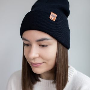 HAAKWEAR Knit Cuffed Beanie - Midnight Black