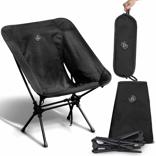 Low Back Ultralight Folding Camping Chairs With Storage Pouch - Army - Image 14