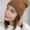 HAAKWEAR Knit Cuffed Beanie - Camel Brown