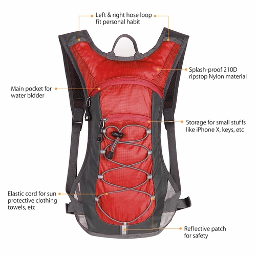 Hydration Pack with 70 oz 2L Water Bladder - Image 2
