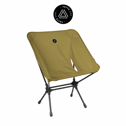 Low Back Ultralight Folding Camping Chairs With Storage Pouch - Army - Image 8
