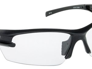 Spectro Safety Glasses with Clear Lens, Black