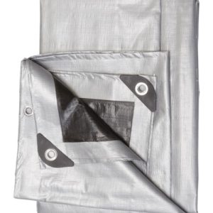 Projex PROJSB1020 Poly Tarps  Silver & Black - 10 x 20