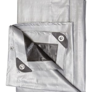 Projex PROJSB1216 Poly Tarps  Silver & Black - 12 x 16