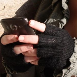 Colorful 100% Alpaca Fingerless Knit Alpaca Gloves