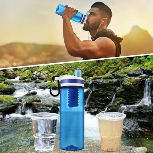 Sports Water Bottle 770ml BPA Free Water Bottle with Filter And Straw - Image 5