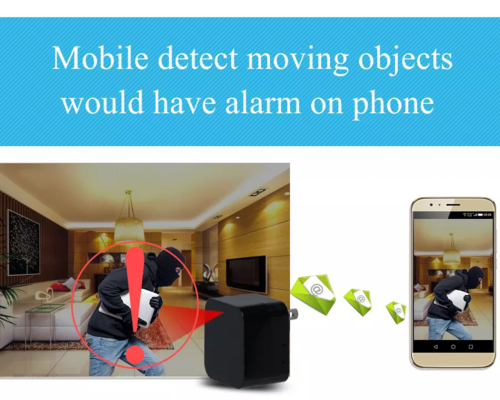 Night Vision 1080P Wifi Nanny Cam Wall Charger Hidden Spy Cameras - Image 4