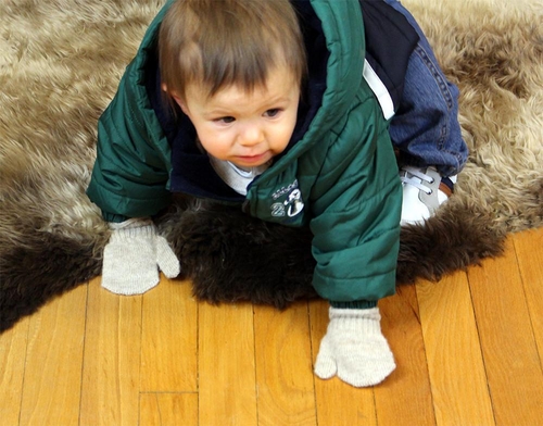 Kids Alpaca Mittens - Image 2