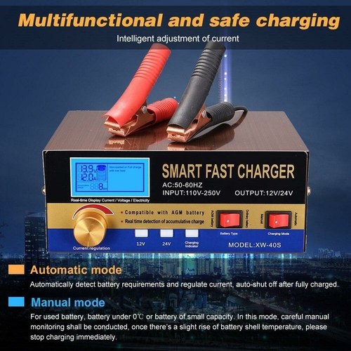 Intelligent Automatic Battery Charger 12V/24VReconditioner Pulse - Image 22