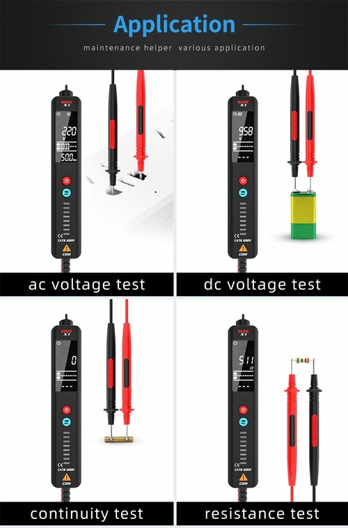X1/X2 Voltage Detector Tester Smart Multimeter Non-contact Infrared - Image 17