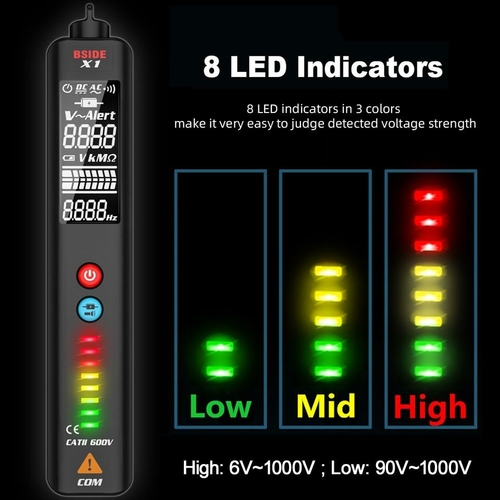 X1/X2 Voltage Detector Tester Smart Multimeter Non-contact Infrared - Image 20