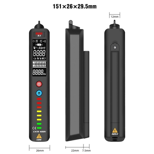 X1/X2 Voltage Detector Tester Smart Multimeter Non-contact Infrared - Image 8