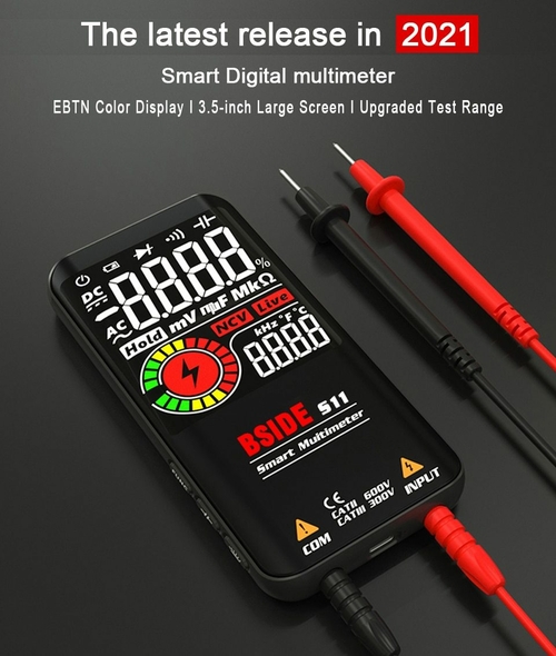 S10/11 Digital Multimeter 9999counts Smart DC AC Voltage Capacitor Ohm - Image 15