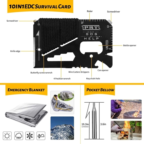 Military Outdoor 60 in 1 Emergency Survival Kit - Image 5