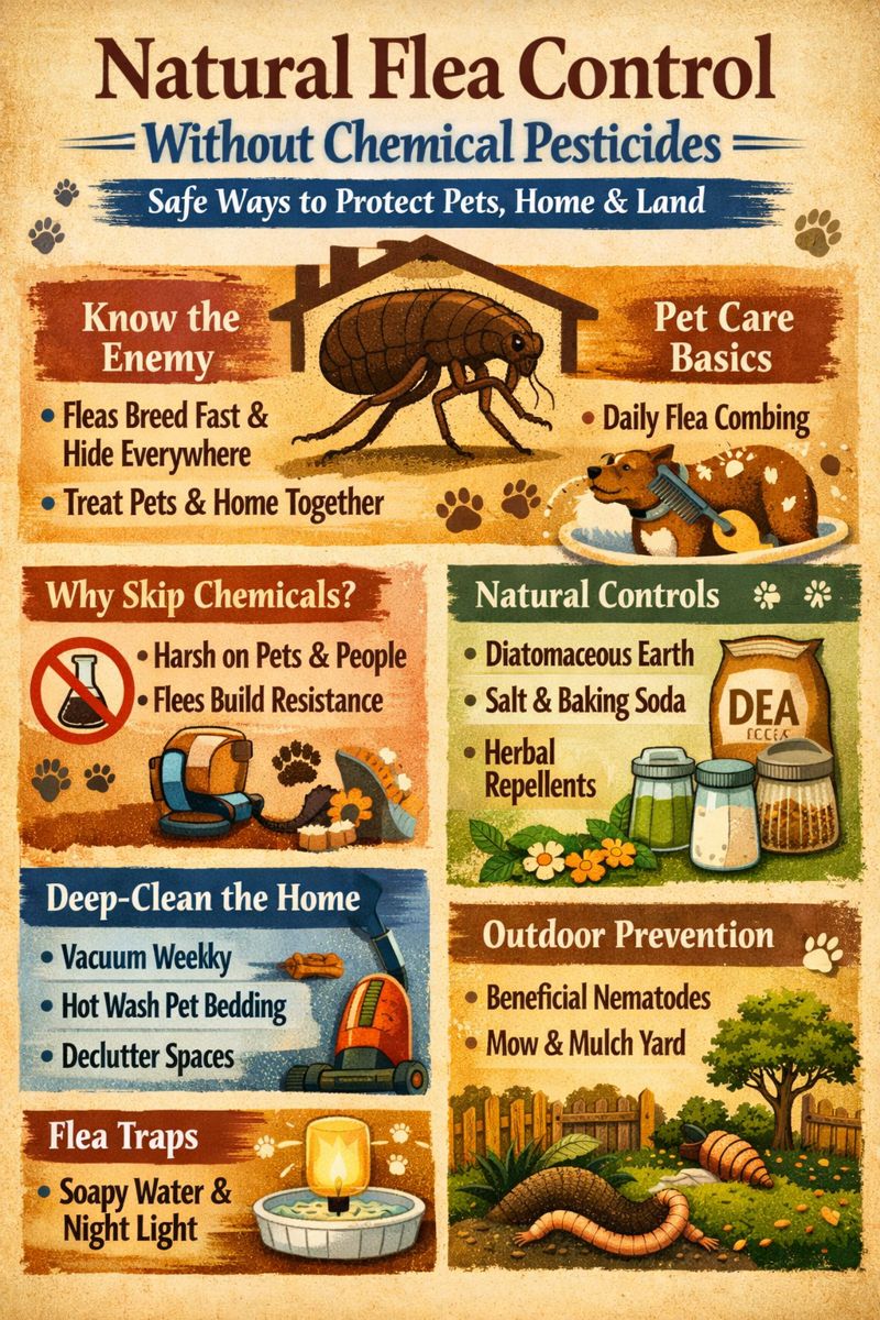 🐾 Natural Flea Control — Without Chemical Pesticides