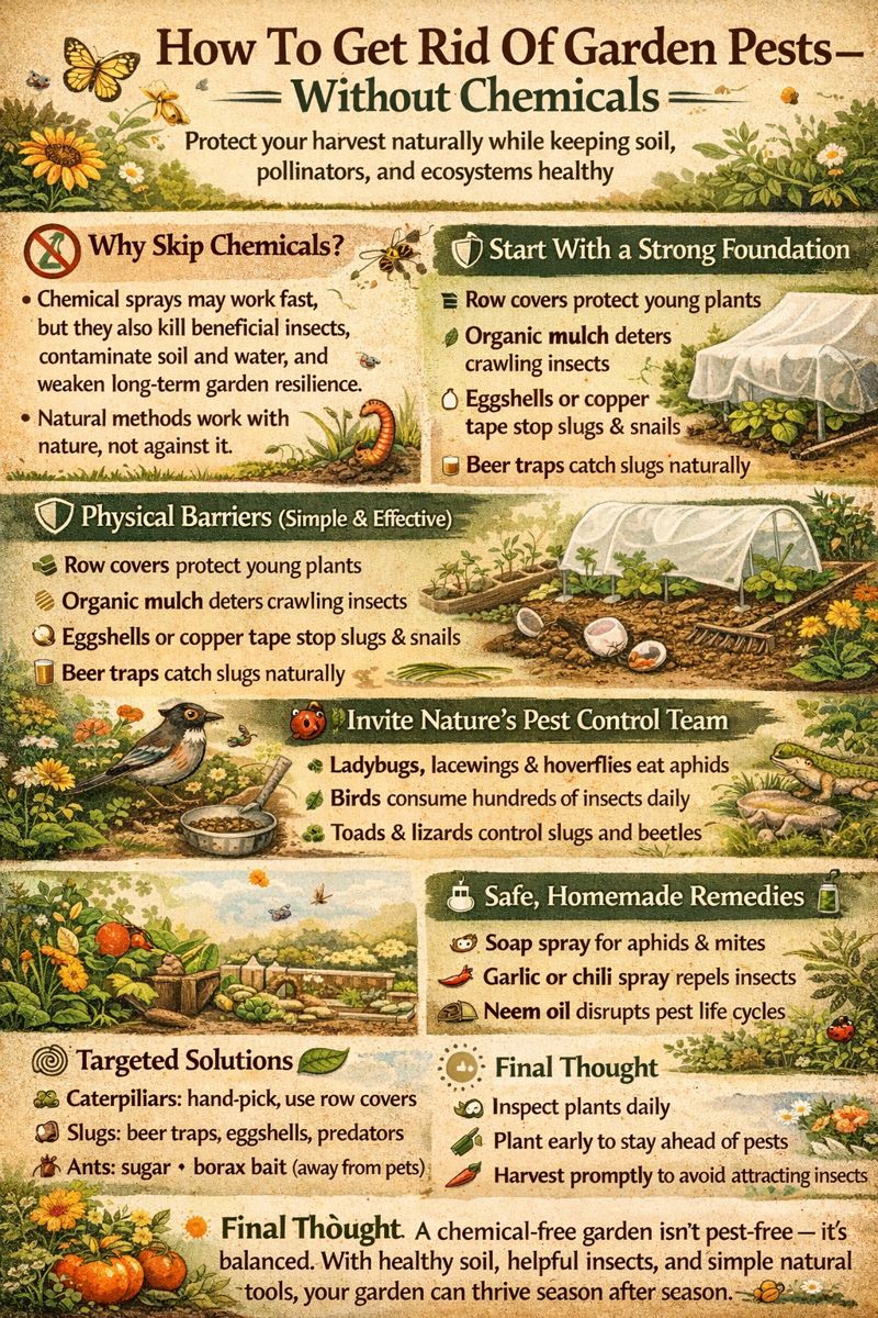 🌱 How To Get Rid Of Garden Pests — Without Chemicals