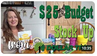 $25 Budget Pantry Stock Up from Dollar Tree