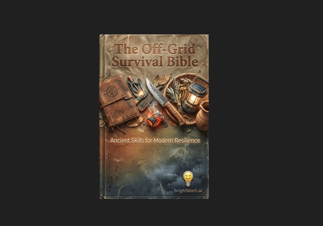 🌿⚡ The Off-Grid Survival Bible: A Blueprint for Resilience 📘🔥
