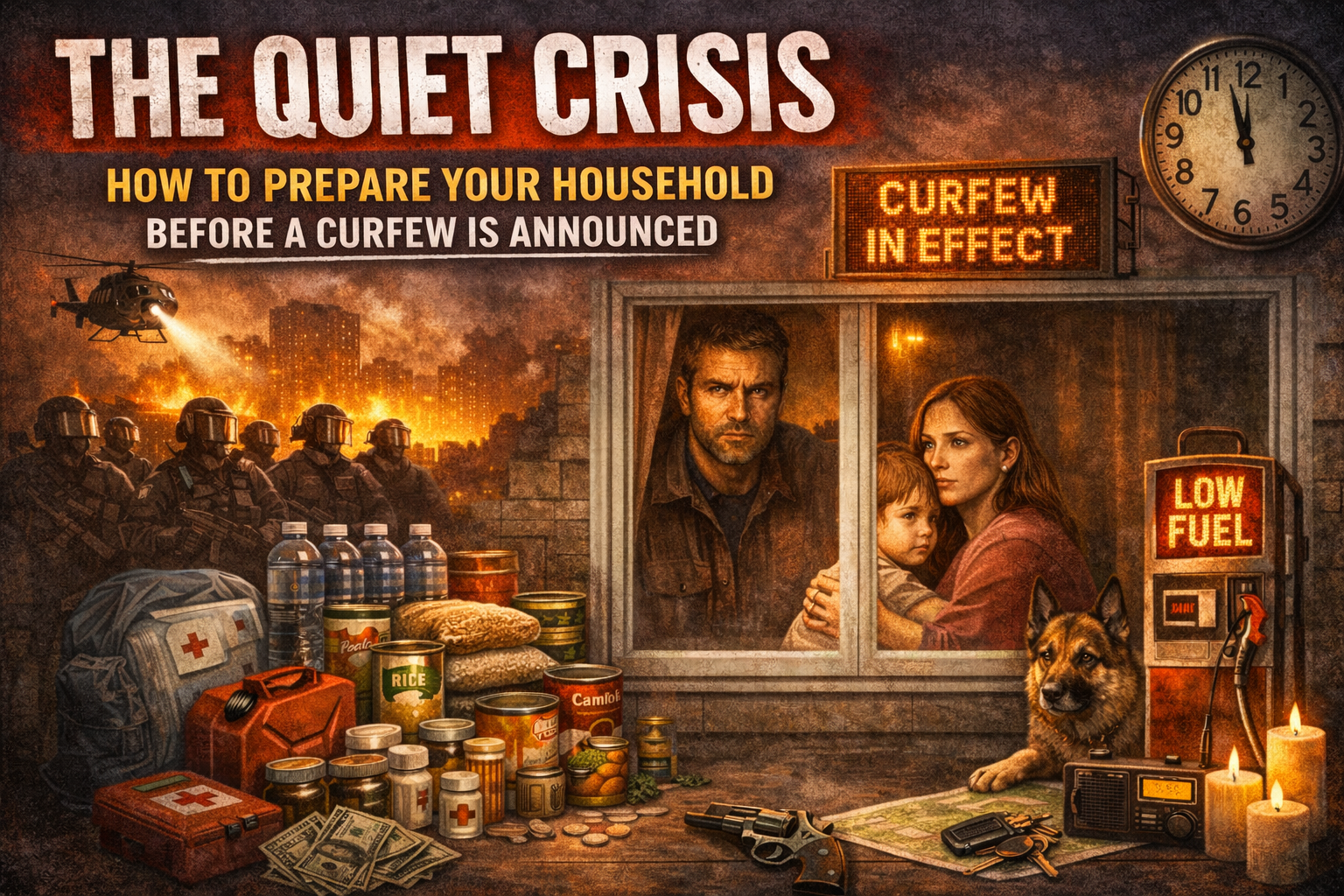 The Quiet Crisis: How to Prepare Your Household Before a Curfew Hits