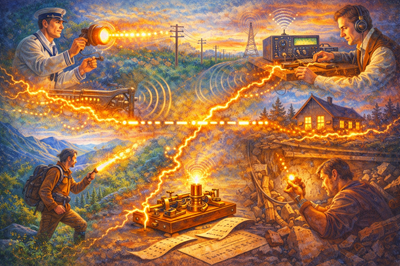 Morse-code-through-time-and-space