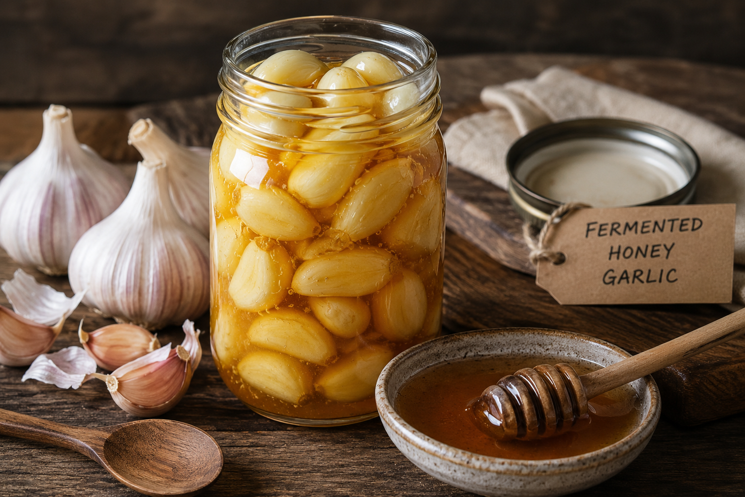Fermented Honey Garlic