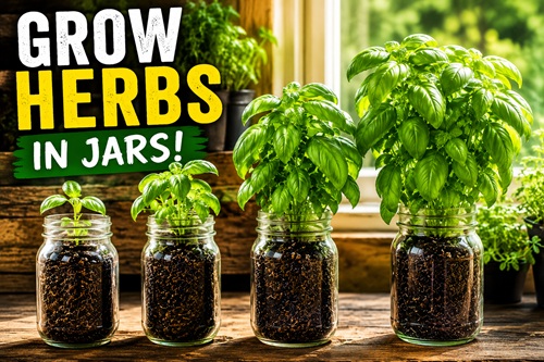 How to Grow Herbs in Jars