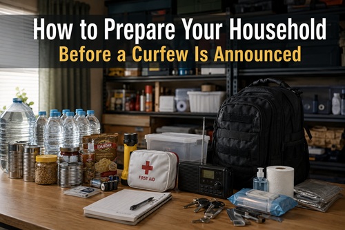 How to Prepare Your Household Before a Curfew Is Announced