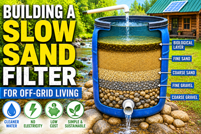 Building a Slow Sand Filter for Off-Grid Living