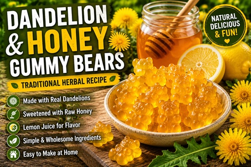 How to Make Dandelion & Honey Gummy Bears: A Traditional Herbal Recipe