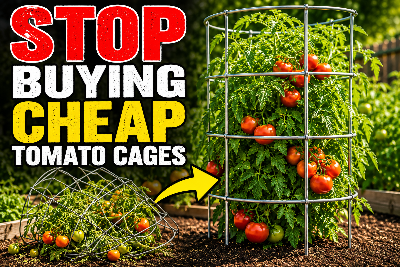 Build Strong Tomato Cages That Last for Years