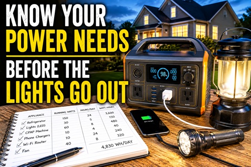 Know Your Power Needs Before the Lights Go Out