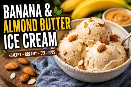 Banana and Almond Butter Ice Cream