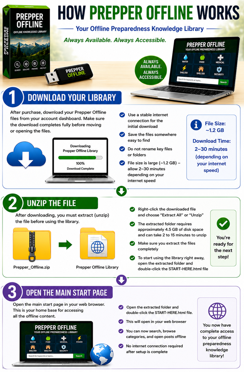 How Prepper Offline Works