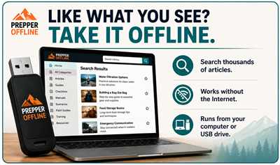 Take the Prepping Communities library offline with Prepper Offline