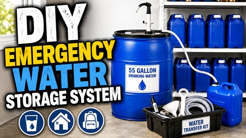 DIY Emergency Water Storage System