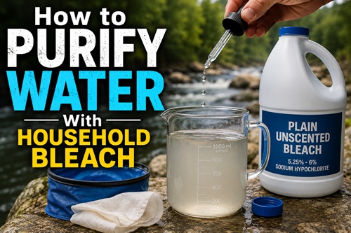 How to Purify Water With Household Bleach