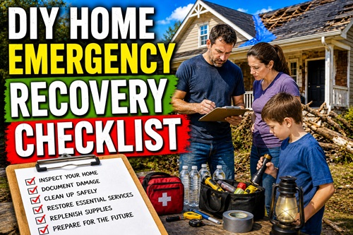 DIY Home Emergency Recovery Checklist